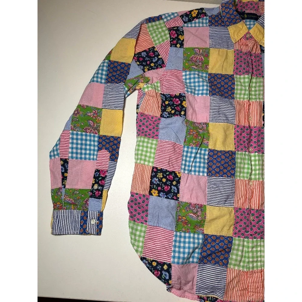 Polo Ralph Lauren Patchwork Button Down Shirt | XL